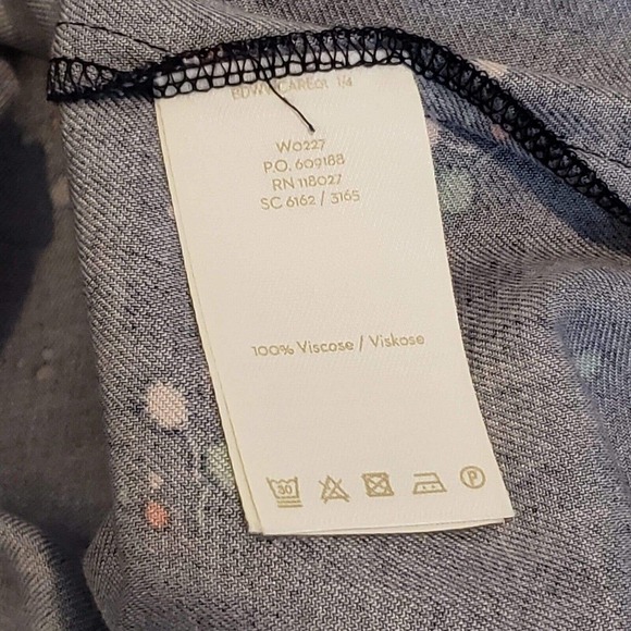 Boden Women's Nerissa Bud Floral Long Sleeve Shift Dress Size 6 Tall Navy Blue - Picture 8 of 10